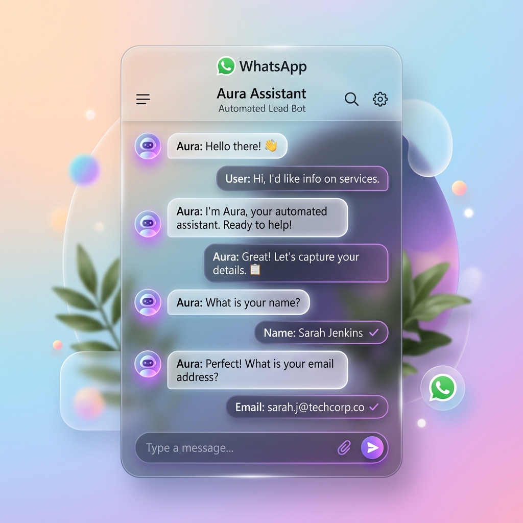 WhatsApp automated conversation flow
